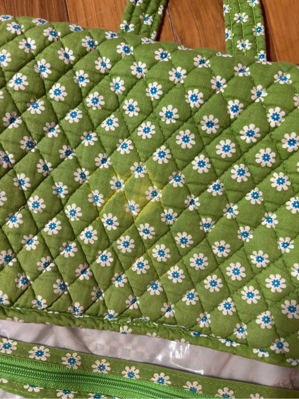 VTG Vera Bradley Green Apple Toiletry Bag Hanging Organizer Y2K
